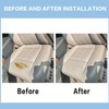 FZJDSD Gray Driver & Passenger Side Bottom Leather Replacement Seat