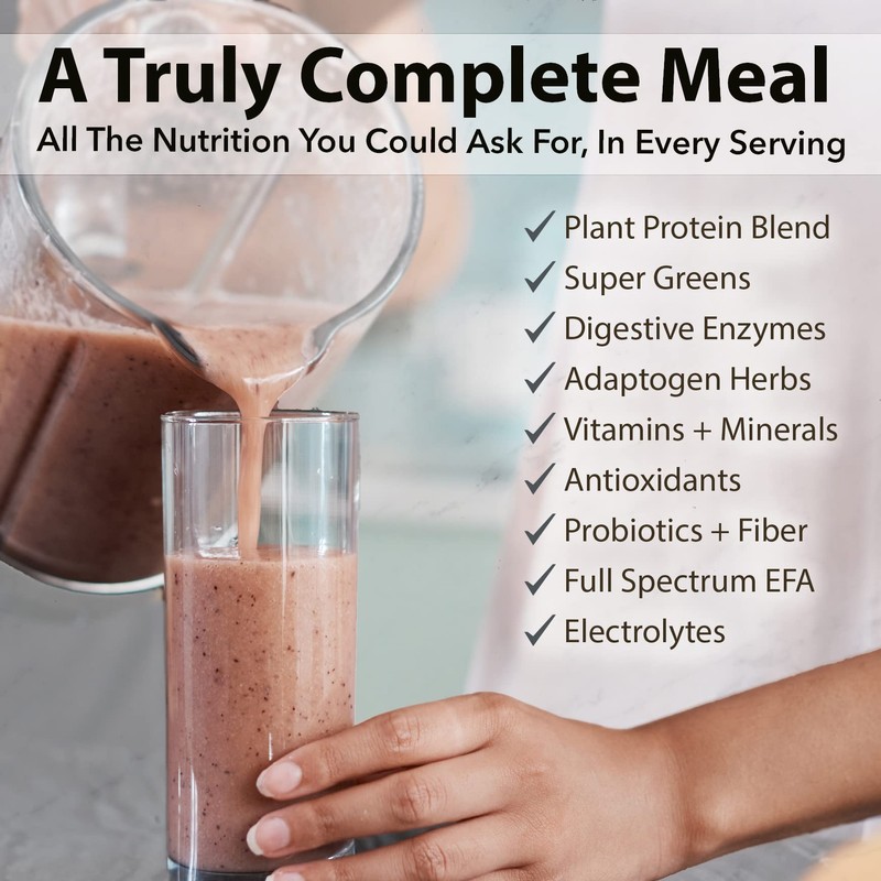 PlantFusion Complete Meal Replacement Shake - Plant Based Protein Powder