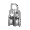 50mm/2.0in Marine Pulley Double Roller 400kg Loading 304 Stainless Steel