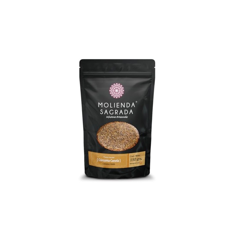 Molienda Sagrada Tisana Cúrcuma Canela, Infusión de especias saludables, 150