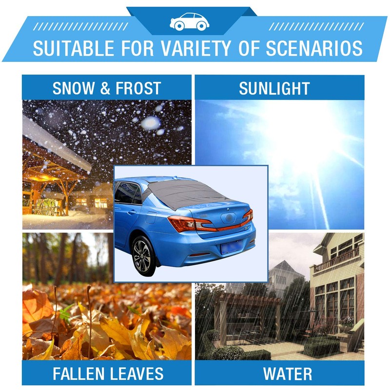 ALTITACO Car Rear Windshield Snow Cover, Rear Windscreen Snow Ice