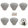 LD-YUNJIA Seashell Drawer Pulls Handles,Coastal Drawer Knobs for Wardrobe Cupboard
