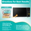 10×Steam Cooking Bags Large Size Microwave Steamer Bags for Vegetables,Potatoes