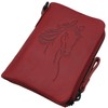 Cowhide Leather Wallet with Horse Motif and RFID & NFC