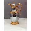 1L Pewter Gray Golden Stainless Steel Arabic Style Vacuum Coffee