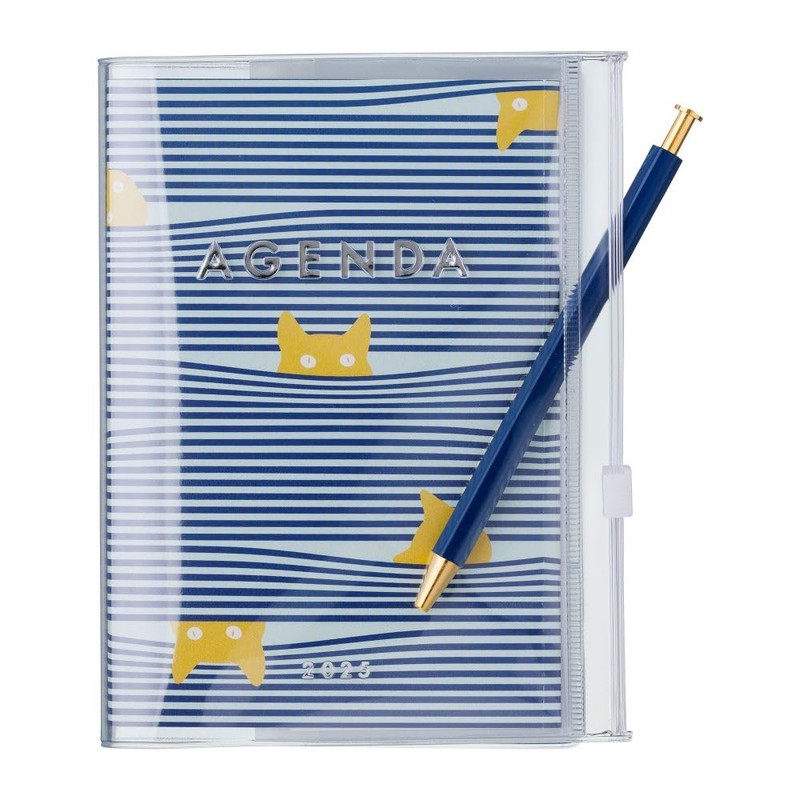 MARK'S 2024/2025 Pocket Diary A6 Vertical Dots, Navy: From September