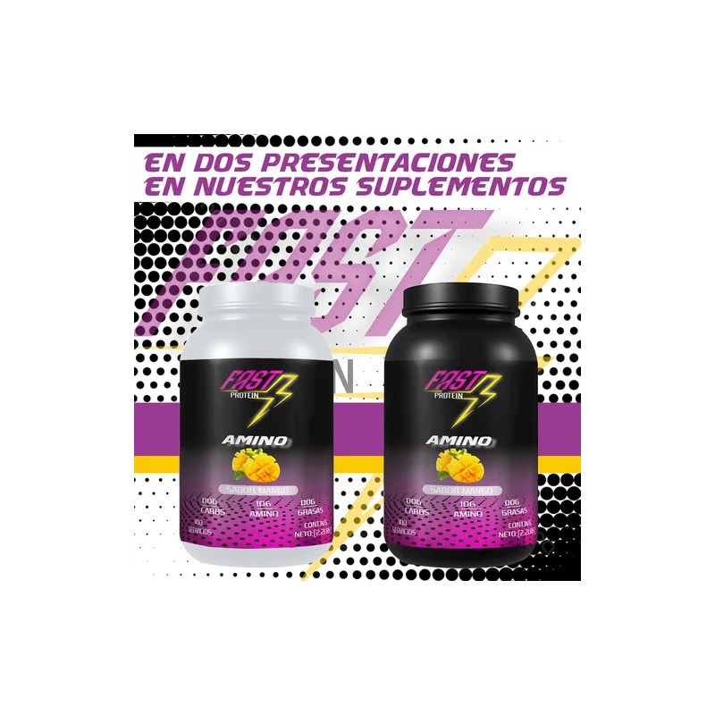 Aminoácidos En Polvo Fast 1 Kg Varios Sabores 100 Servis