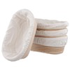4 PCS 10 Inch Natural Rattan Bread Proofing Baskets, Oval
