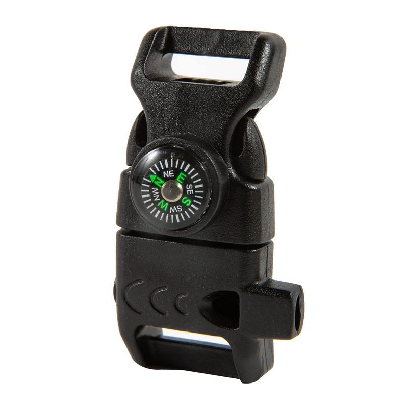 YEHAM 10 PCS Emergency Whistle Buckle Come with Compass&Fire Starter&Flint
