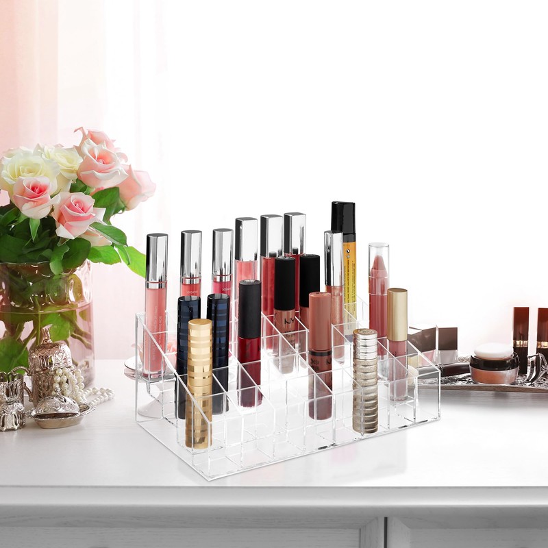 Casafield 40 Slot Acrylic Lipstick & Makeup Organizer - Cosmetic