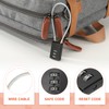 PATIKIL 3 Digit Cable Combination Lock, 2 Pcs Cable Lock