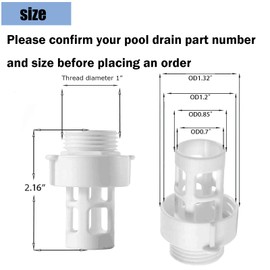 10184 Intex Hose Drain Plug Connector Replacement Intex Round Swimming Pool ／Garden Hose Drain Plug - 2 Pack