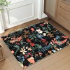 PureCozy 2x3 Area Rug Floral Entryway Boho Door Mat Indoor