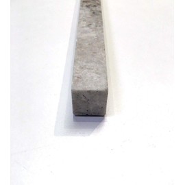 Squarefeet Depot 3/4x12 Silver Travertine Chair Rail Cubic Liner Profile Trim Molding Wall Tile