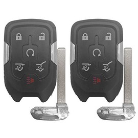For 2015-2019 CHEVY SUBURBAN TAHOE 2015-2020 Yukon XL Keyless Prox Hatch Remote Key Fob 6 BUTTON 315MHZ FCCID: HYQ1AA ;by AUTO KEY MAX (PAIR)