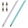 AUAUY 2 PCS Metal Inkless Pencil, Infinity Pencil, Reusable Everlasting