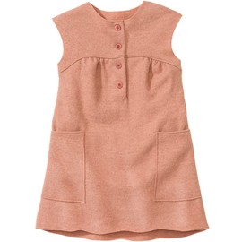 Disana Walk Dress, Made of Lightweight Wool Walk for the Year Round | 100% Organic Merino Wool GOTS, IVN Best | Baby Toddler Child Girl | Made in Germany, rosé