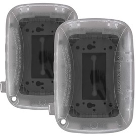 Intermatic WP5100C Weatherproof Electrical Box - Single Gang, Versatile Outdoor Outlet Cover - Secure and Waterproof Design for Outdoor GFCI Outlets, Durable Plug Cover - 2 Pack