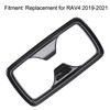 Rear Water Cup Holder Panel Frame Trim Carbon Fiber Style