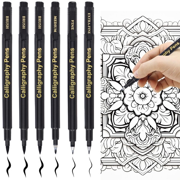 Marte Vanci Calligraphy Pens Calligraphy Pen Set for Beginners Black