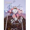 Lisuun Artificial Wedding Welcome Sign Flowers and Backdrop Swags, 2