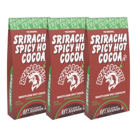 Rock Da Rooster Sriracha Spicy Dark Chocolate Hot Cocoa by McSteven's - 2.5oz Tent Box (Pack of 3)