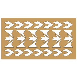 Polynesian Heart Border Stencil