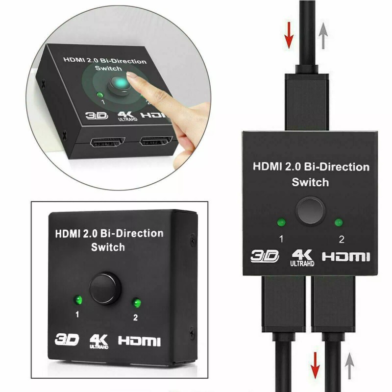 Unbranded HDMI 2.0 HDTV Switch Switcher Splitter Bi-Direction Hub HDCP