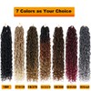 18 Inch Faux Locs Crochet Hair 7 Packs Ombre Goddess