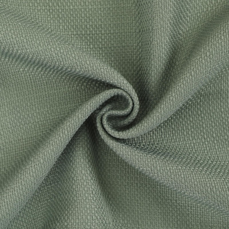 Chyhomenyc Sage Green Valance for Windows, Light Filtering Faux Linen
