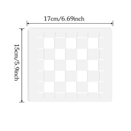 Betagt Puzzle Piece Router Templates, Clear Acrylic Router Template for Woodworking, 5mm Thick Charcuterie Inlay Template(Style 2: Little Square)