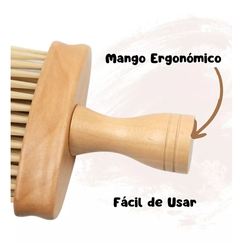 Veraly Cepillo Madera Limpieza De Cuello Barbería / Peluquería 1p