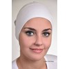 Under Scarf Tube Cap (Hijab Accessory) (White)