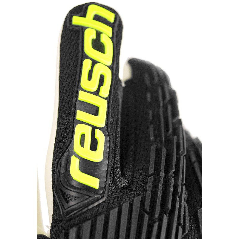 Reusch Attrakt Freegel Gold Finger Support Junior Goalkeeper Gloves for
