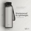 KIVY Tritan Water Bottle (Ash Black, 650ml)
