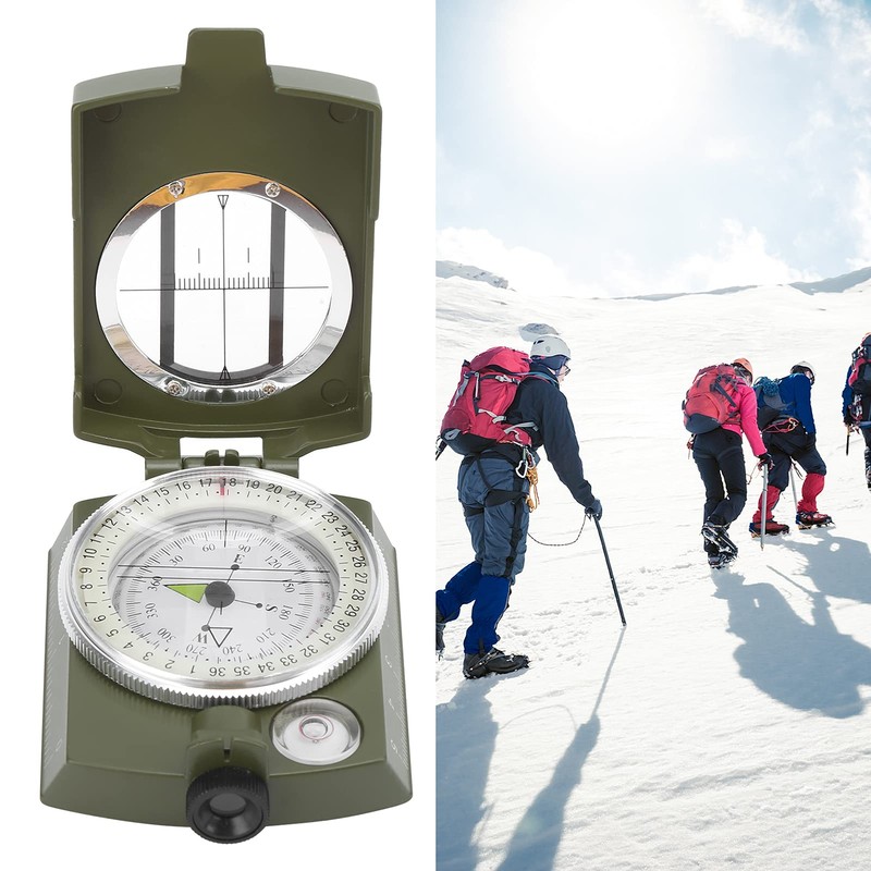 Topyond DC60-2a High Quality Folding Compass, Outdoor Aluminium Compass, Multifunctional