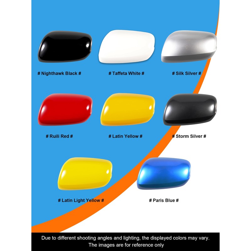 Car Door Rearview Mirror Cover Cap Housing Protective Cover For