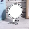 Espejo de Maquillaje Doble Cara Iluminado 10x Plegable para Viajes