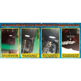 Beverage Tray Drain Tube Brush