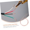 Zerodeko 2pcs Bare Copper Wire Flexible Conducting Wire for Crafts