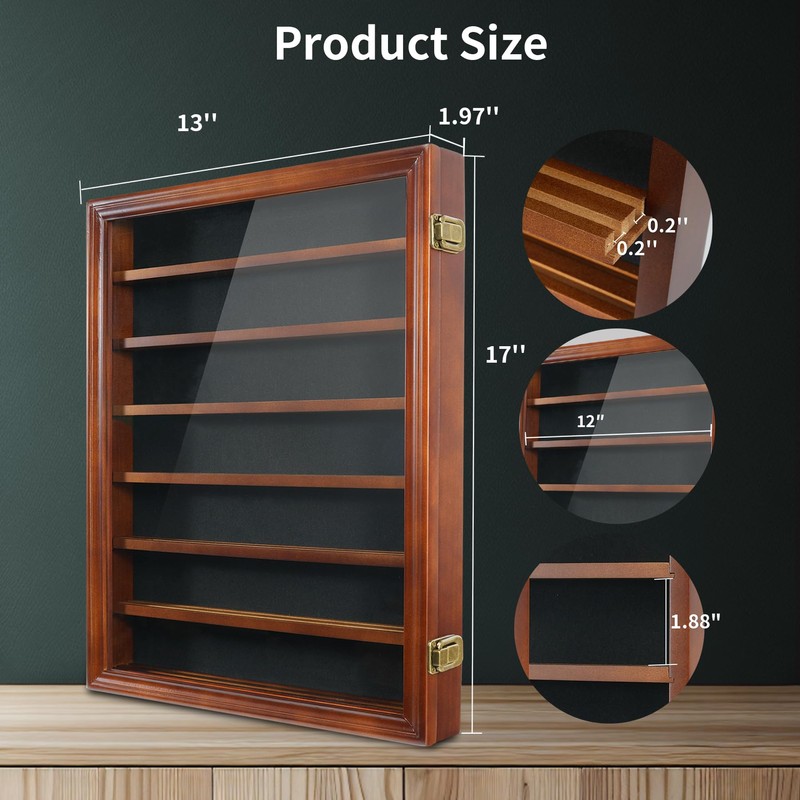 Knife Display Case for Collections, Pocket Knife Display Case with