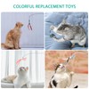 ORIA Interactive Cat Toys Set, 6 PCS Replacements Feathers Toys,