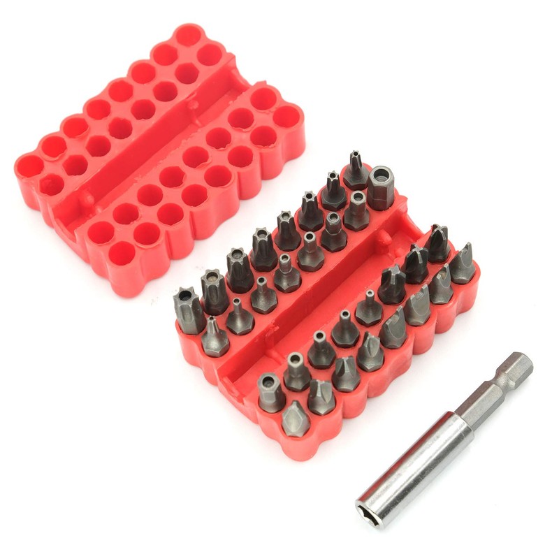 GOSONO Security Tamper Proof Bit Set 33pcs Torq Torx Hex