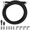 Mupera 6AN 70" Transmission Cooler Lines - Black Braided Transmission