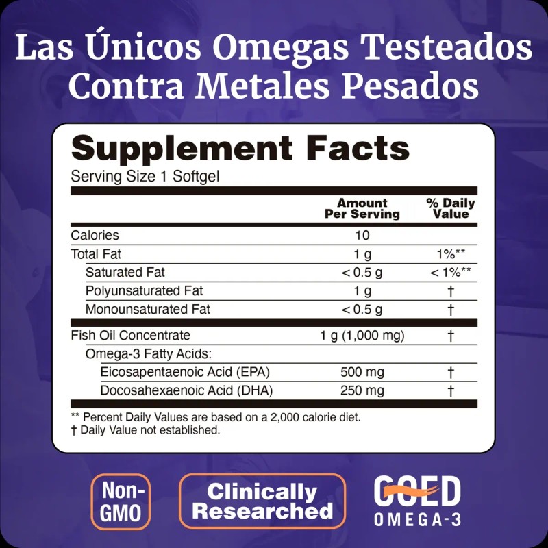 Ultra Omega 1000mg 500 Epa 120 Dha 180 Caps Blandas