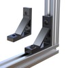 10Sets Black Strong Support Corner Brackets,Heavy Duty Corner Brackets for