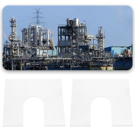 eMagTech 10Pcs Aluminium Packers Horseshoe U Shims Metal Spacers 50mm X 50mm with 17mm Slots Fender Alignment U Shim Flat Plate Square Washer, 1mm Thickness