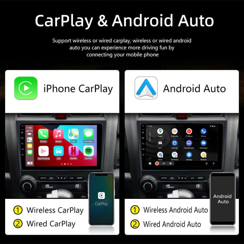 JOYINCAR For Honda CRV 2007-2011 Android 13 Apple Carplay Car