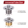 PRIMSOPH Lift Turn Tub Drain Trim Kit with Two Hole