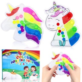 ARONRAVE Sensory Toy, Pack of 2 Colour Sorting Toy, Autism Squeeze Toy, Anti-Stress Toy for Squeezing and Kneading, ADHD and Autism Toy